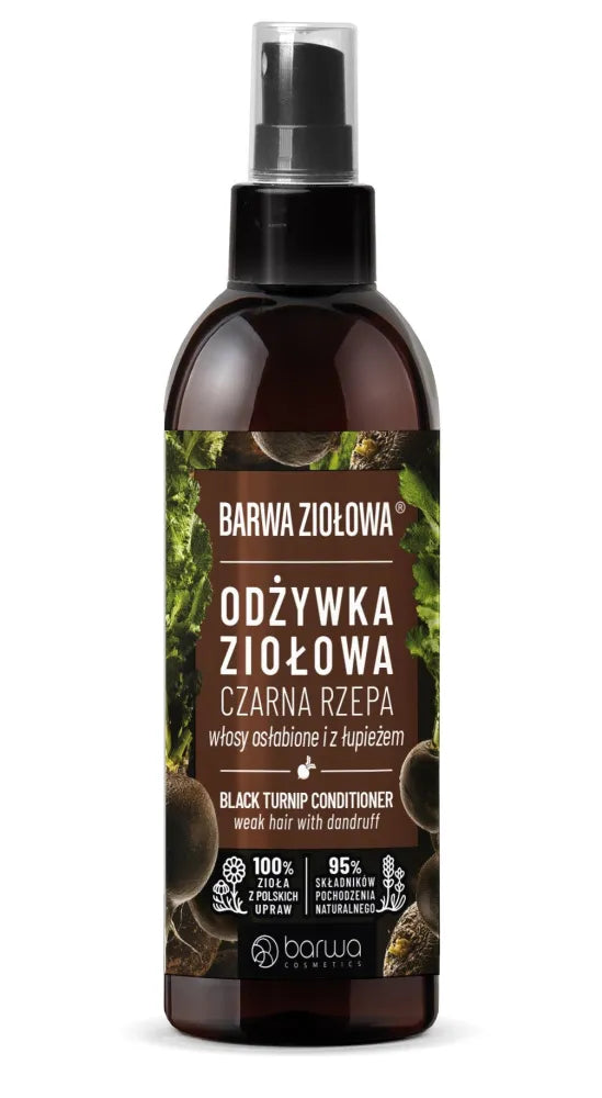 BARWA Herbal Hair Conditioner juodasis ridikas - silpniems plaukams ir pleiskanoms 250ml - Kosmetika