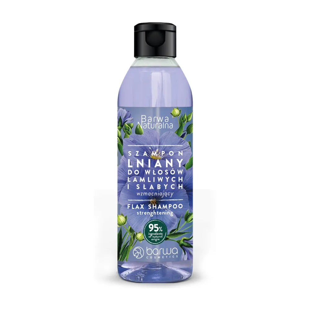 BARWA Natural Flax Stiprinantis šampūnas - silpniems ir trapiems plaukams 300ml - Kosmetika