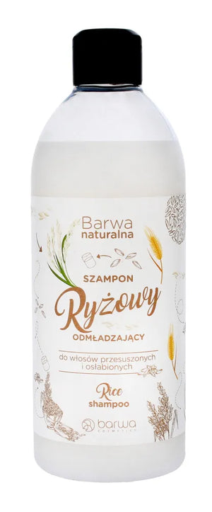 BARWA Natural Rice Revitalizuojantis šampūnas - sausiems ir silpniems plaukams 500ml - Kosmetika