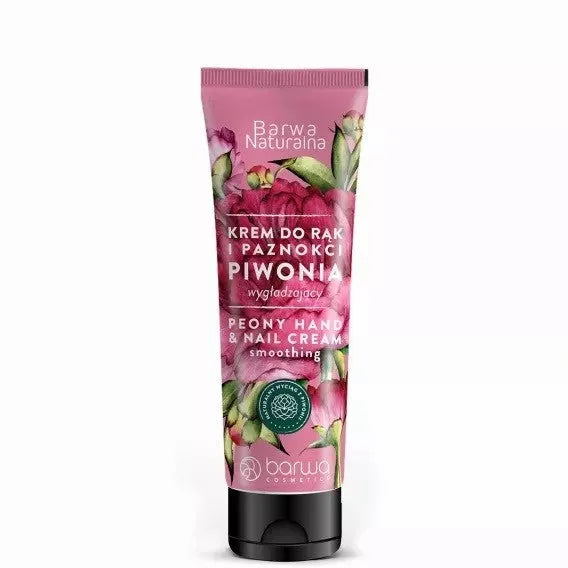 BARWA Natural Smoothing hand and nail cream - Peony 100ml - Natūralus glotninantis rankų ir nagų kremas - Peonija