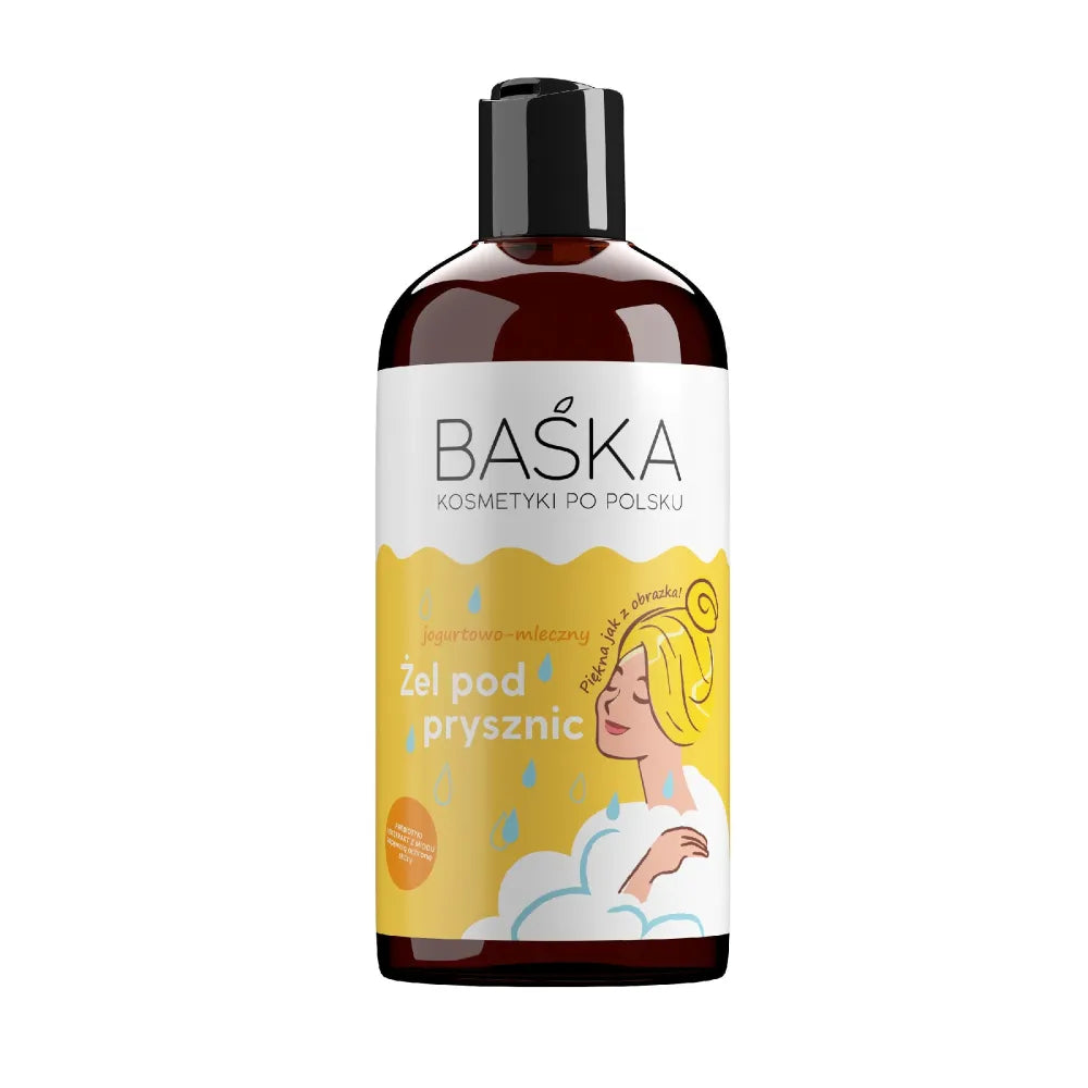 BAŚKA Cosmetics Lenkų Jogurtas Pieno Dušo Gelis 500ml - Kosmetika