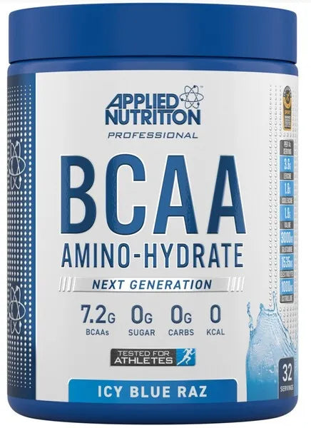 BCAA Amino-Hydrate Icy Blue Raz - 450g - Applied Nutrition - Sporto papildai