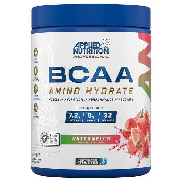 BCAA Amino-Hydrate Watermelon - 450g - Applied Nutrition - Sporto papildai