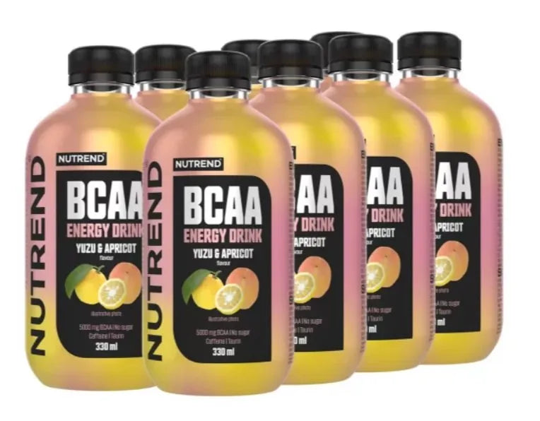 BCAA Energy Drink Yuzu & Apricot - 8 x 330 ml - Nutrend - Sporto papildai