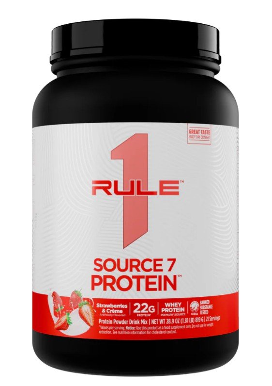 Source7 Protein, Strawberries & Creme - 819g - Rule One
