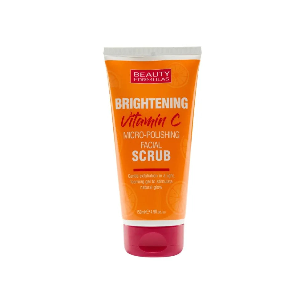 Beauty Formulas Brightening Vitamin C Švelnus šviesinantis veido šveitiklis su Vitaminu 150ml - Kosmetika
