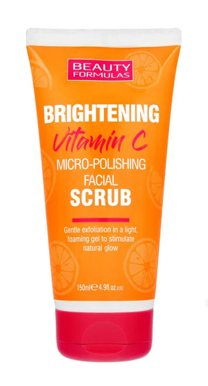Beauty Formulas Brightening Vitamin C Švelnus šviesinantis veido šveitiklis su Vitaminu 150ml - Kosmetika