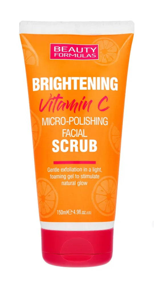 Beauty Formulas Brightening Vitamin C Švelnus šviesinantis veido šveitiklis su Vitaminu 150ml - Kosmetika
