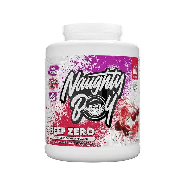 Beef Zero Cherry Razz - 1800g - Naughty Boy - Sporto papildai