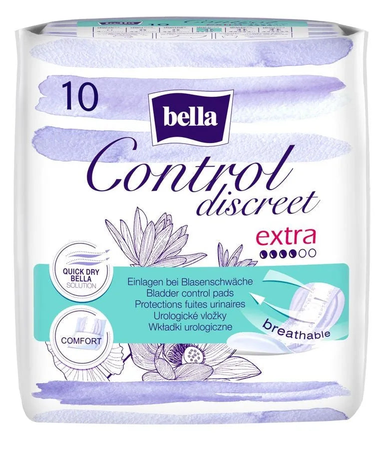BELLA Control Discreet Extra Urological pads 1 pack - 10 pcs. - Kosmetika