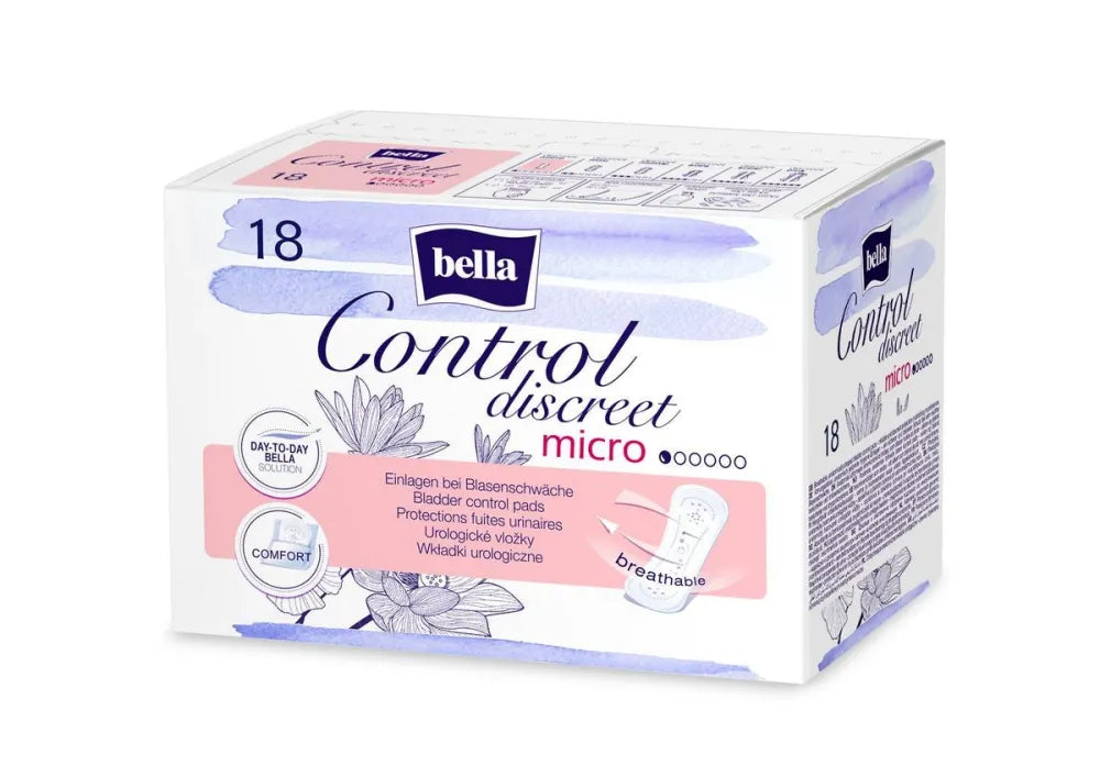 BELLA Control Discreet Micro Urological Pads 1 pack - 18 pcs. - Kosmetika