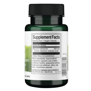Berberine Advanced - Padidinto įsisavinimo - N30 - Berberinas - Swanson - Papildai