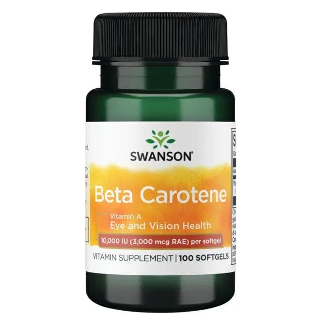 Beta Carotene - 10000 IU - N100 - karotinas - Swanson - Papildai