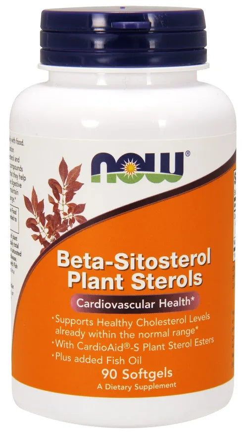 Beta-Sitosterol Plant Sterols - 90 softgels - NOW Foods - Papildai