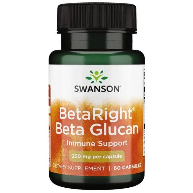 BetaRight Beta Glucan - 250 mg - N60 - gliukanas - Swanson - Papildai
