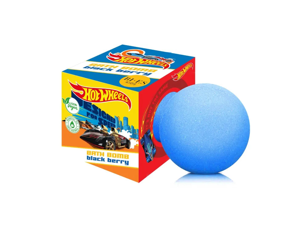 BI-ES DZIECI vonios kamuolys 165g HOT WHEELS BUBBLE GUM - Kosmetika