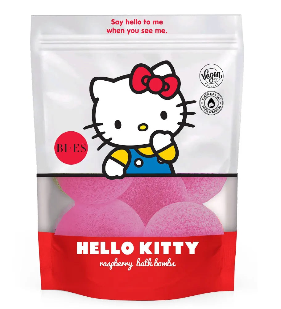 BI-ES Kids Efervescenciniai vonios rutuliukai Kello Kitty - Avietė 1op. - Kosmetika