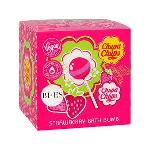 Bi-es Kids Fizzing Bath Ball Chupa Chups - braškių kvapo 165g - Kosmetika