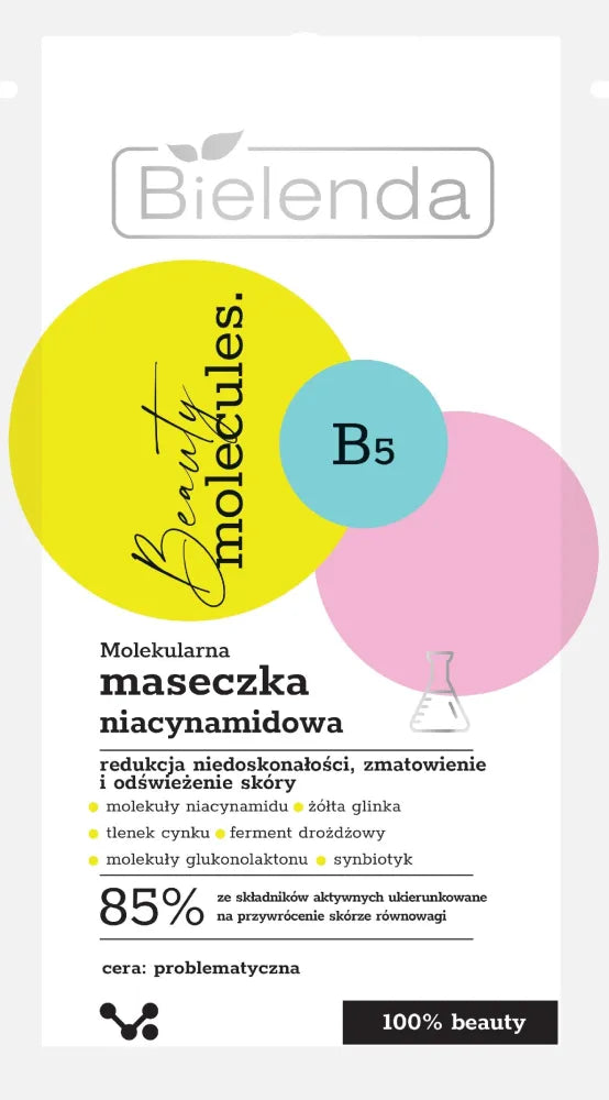 Bielenda Beauty Molecules.Molecular Niacinamide Mask - probleminei odai 8g - Kosmetika