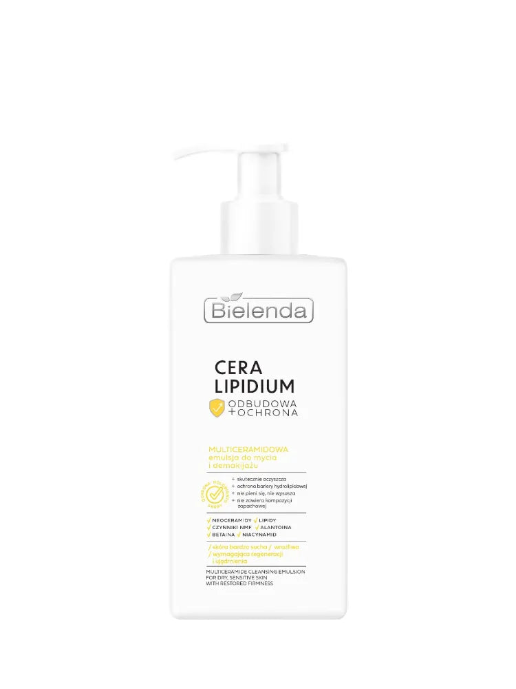 BIELENDA Cera Lipidium Reconstruction + Protection Multicamide emulsion for cleansing and makeup removal 300 ml