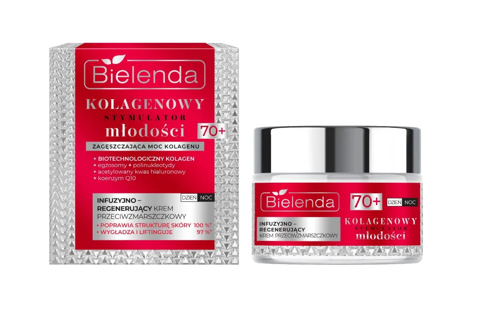 BIELENDA COLLAGEN SM Kremas 70+ Infuzija-reg dienai nakčiai 50m - Kosmetika