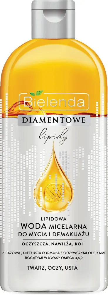 Bielenda Diamond Lipids micelinio vandens valymui ir makiažo nuvalymui 425ml - Kosmetika