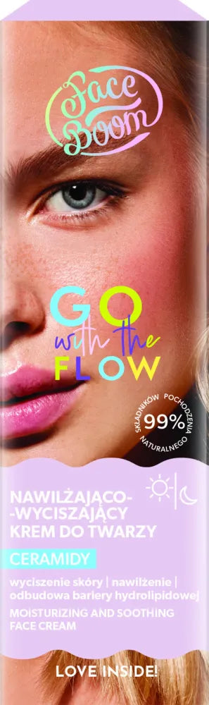 BIELENDA FaceBoom Go With The Flow Moisturizing and Calming Face Cream for Day Night 50 ml. - Kosmetika