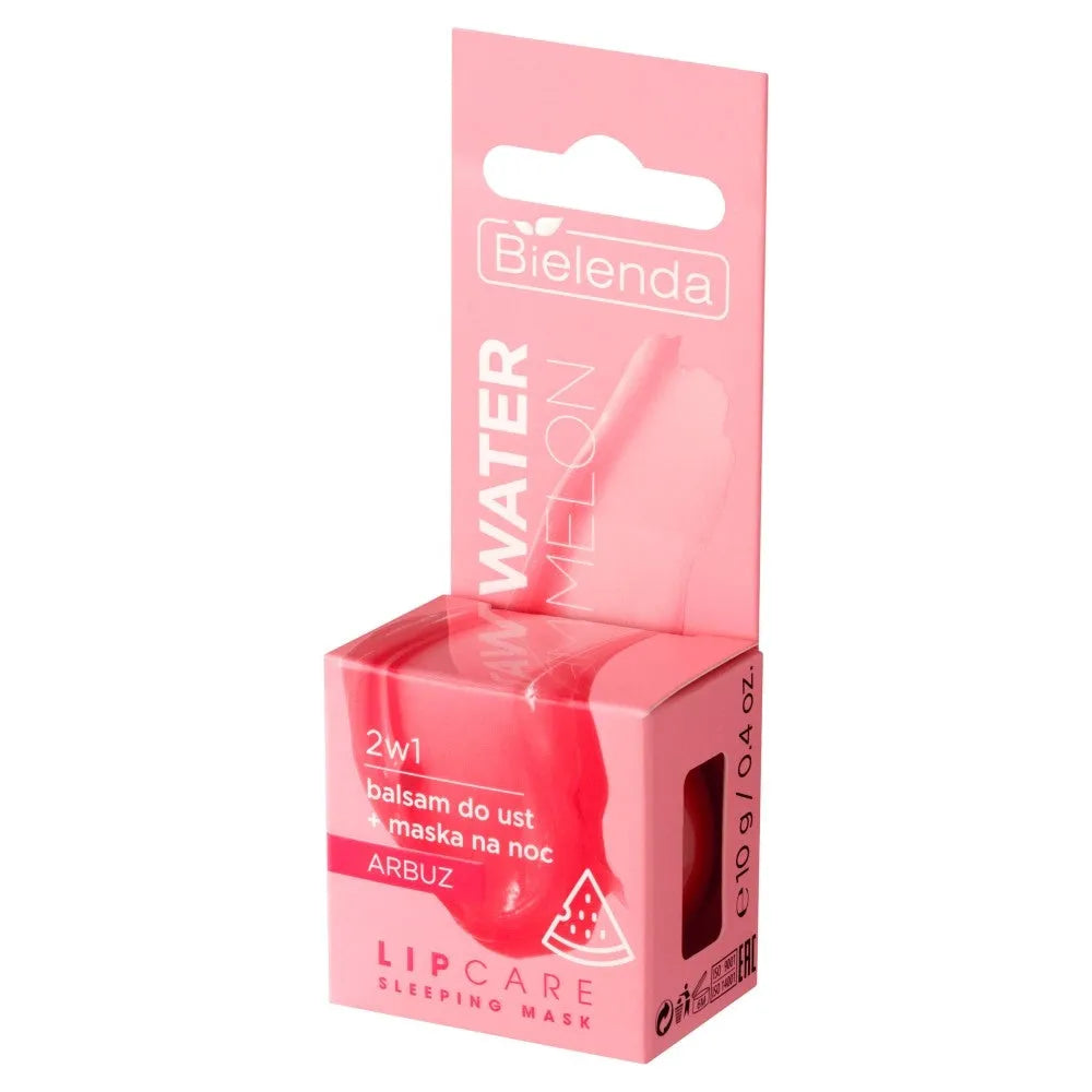 BIELENDA Lip Care Lūpų balzamas + Naktinė kaukė 2in1 Arbūzas 10g - Kosmetika