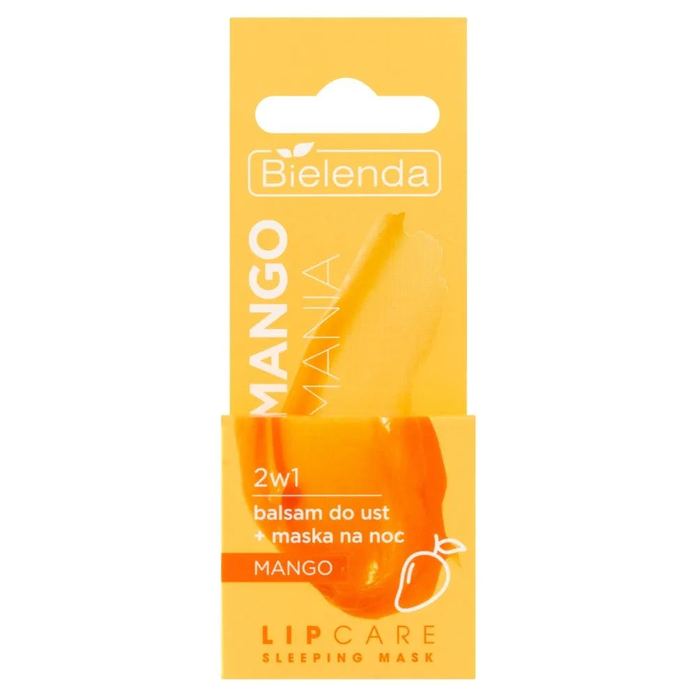 BIELENDA Lip Care Lūpų balzamas + Naktinė kaukė 2in1 Mango Mania 10g - Kosmetika
