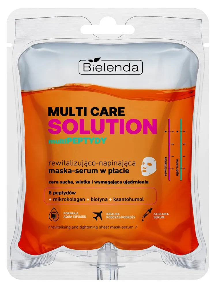 BIELENDA Multi-peptides Revitalizing and tightening sheet mask-serum - Kosmetika