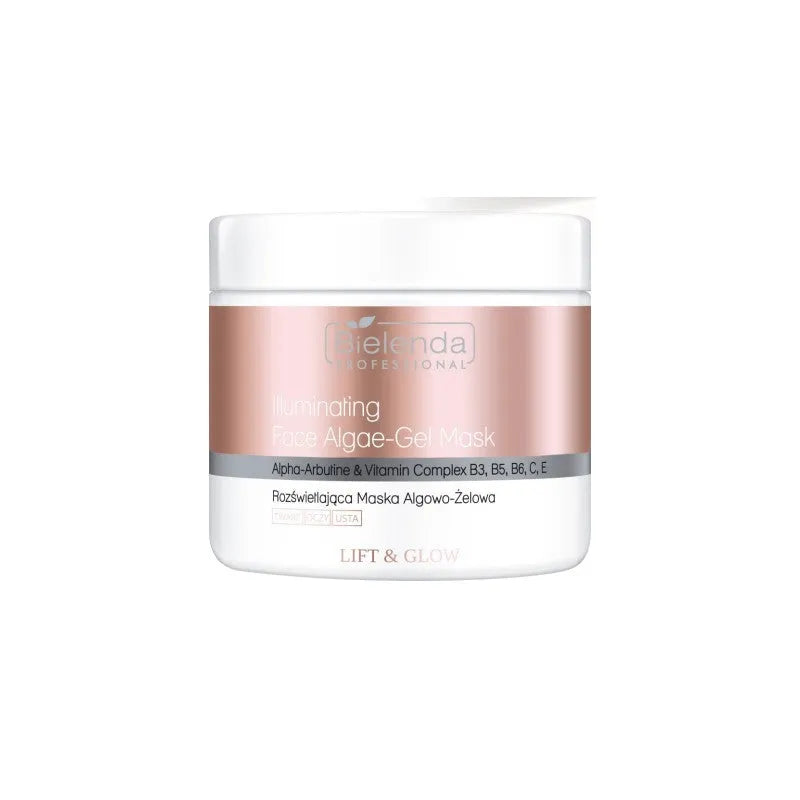 BIELENDA PROFESSIONAL Lift&Glow Brightening algae gel face mask 190 g - Kosmetika
