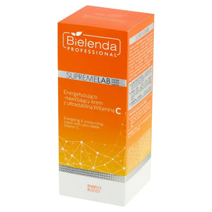 BIELENDA PROFESSIONAL Supremelab Energy Boost Energizuojanti ir drėkinanti kremas su stabilia vitaminu C 50 ml