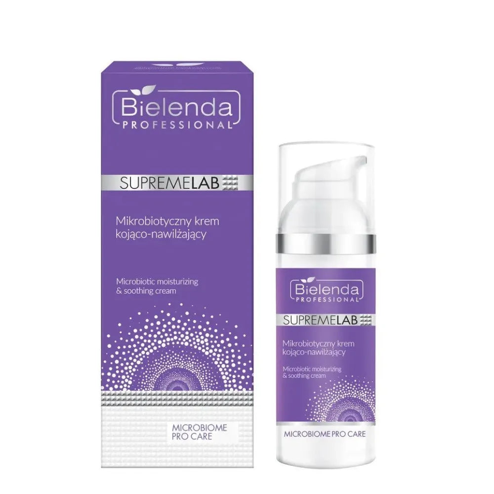 BIELENDA PROFESSIONAL Supremelab Microbiotic raminantis-drėkinantis veido kremas 50 ml - Kosmetika
