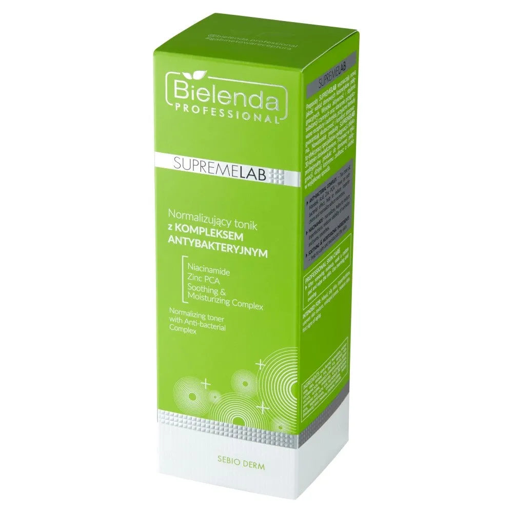 BIELENDA PROFESSIONAL Supremelab Sebio Derm Normalizuojantis tonikas su antibakteriniu kompleksu 200 ml - Kosmetika
