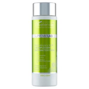 BIELENDA PROFESSIONAL Supremelab Sebio Derm Normalizuojantis tonikas su antibakteriniu kompleksu 200 ml - Kosmetika