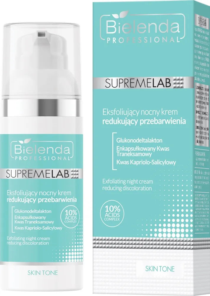 BIELENDA PROFESSIONAL Supremelab Skin Tone Exfoliating Discoloration Reducing Night Cream 50 ml. - Kosmetika