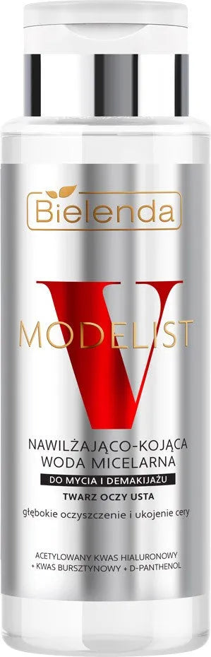 BIELENDA V-MODELIST Moisturizing and soothing micellar water for cleansing removing makeup from the face eyes lips 400