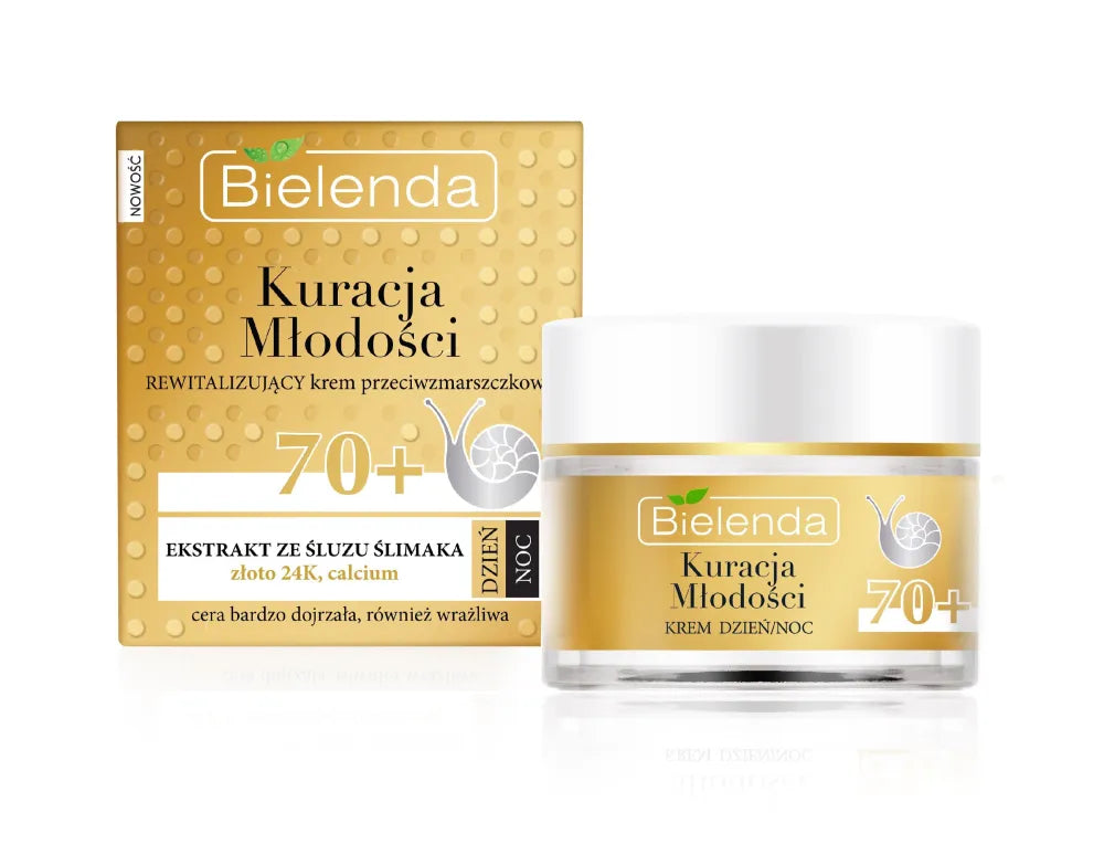 Bielenda Youth Cure 70+ Revitalizuojantis Kremas nuo Raukšlių Dienai ir Nakčiai 50ml - Kosmetika