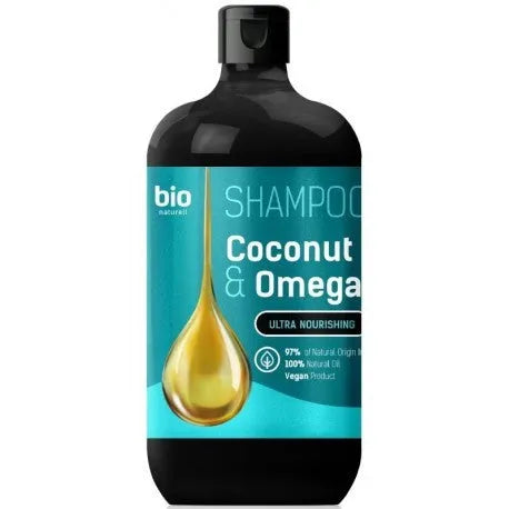 BIO NATURELL Kokosų aliejus ir Omega 3 šampūnas visiems plaukų tipams 946 ml - Kosmetika