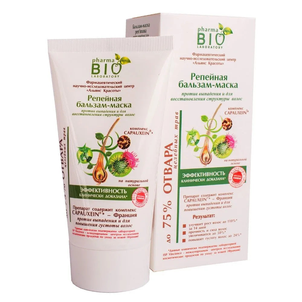 BIO PHARMA Burdock Mask-Balm prieš plaukų slinkimą 150 ml - Kosmetika