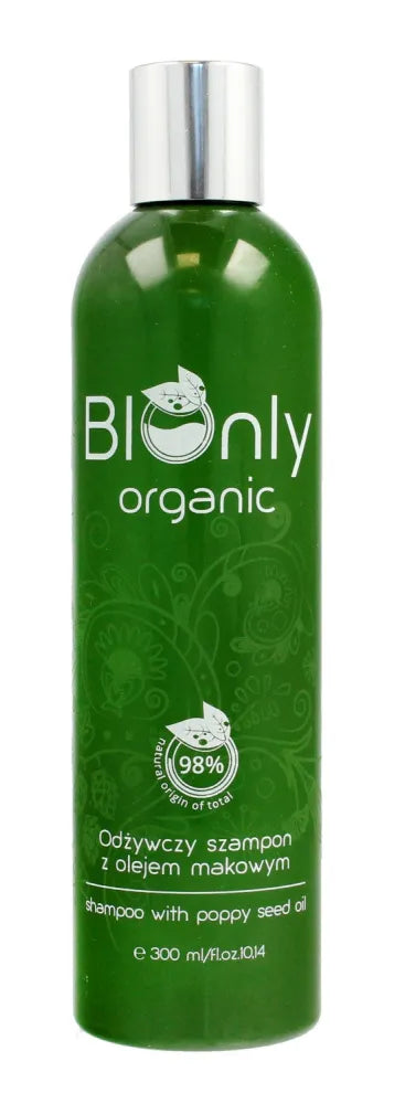 BIOnly Organic Nourishing šampūnas su aguonų sėklų aliejumi 300ml - Kosmetika