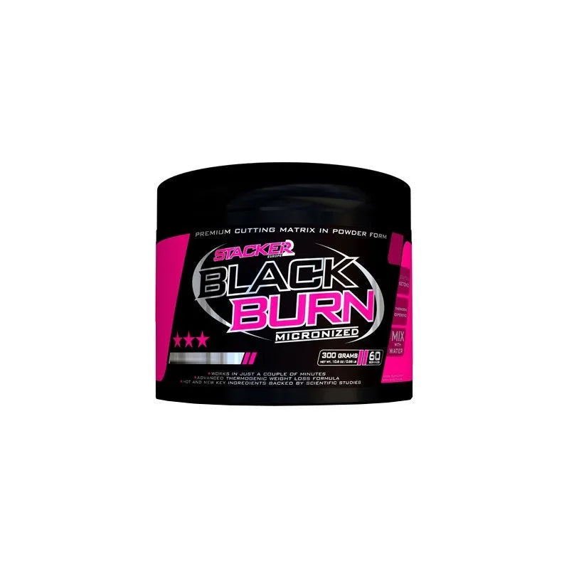Black Burn Micronized Lemon - 300g - Stacker2 Europe - Sporto papildai