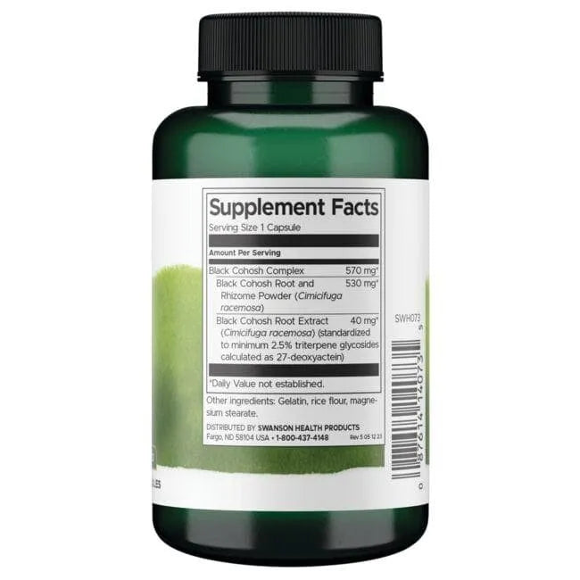 Black Cohosh - Menopauzei - 40 mg - N120 - Swanson - Papildai