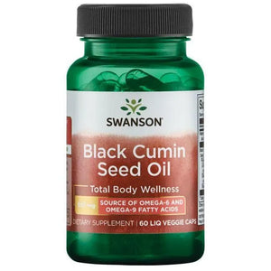Black Cumin Seed Oil - Juodųjų kmynų aliejus - 500 mg - N60 - Swanson - Papildai
