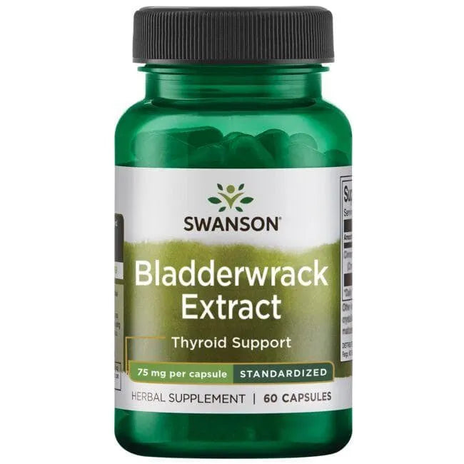 Bladderwrack - 75 mg - N60 - Pūslėtasis guveinis - ekstraktas - Swanson - Papildai