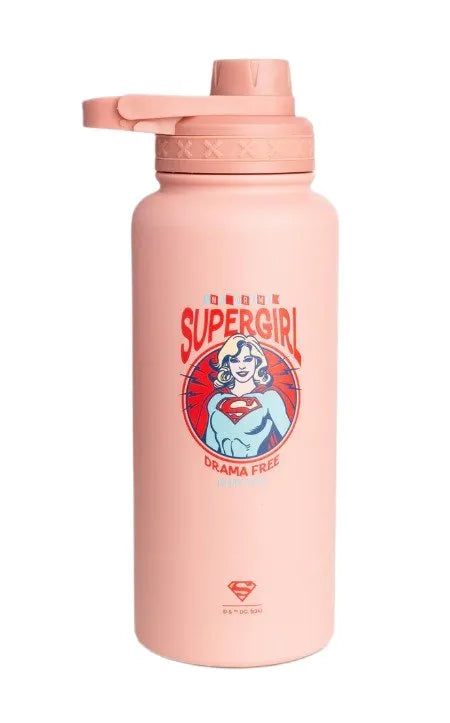 Bohtal Insulated Sports Bottle - DC Comics Supergirl Drama Free - 960 ml - SmartShake - Sporto papildai