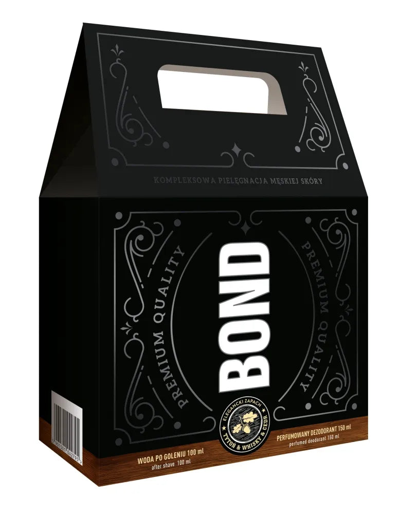 BOND Elegantiška Kvepalų Vyrų Dovanų Rinkinys - Paskutinė Priežiūra 100 ml + Dezodorantas 150 - Kosmetika