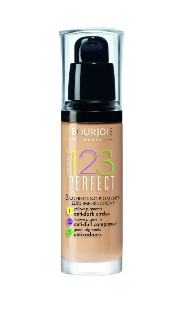 Bourjois Foundation 123 Perfect Nr. 053 Šviesiai Bežinė 30ml - Kosmetika