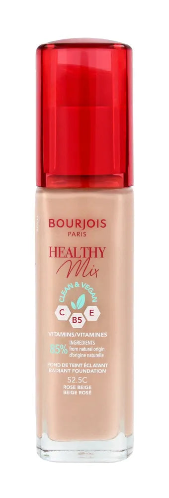 Bourjois Healthy Mix Clean&Vegan Foundation - Nr. 52.5C Rožinis Beigis 30ml - Kosmetika