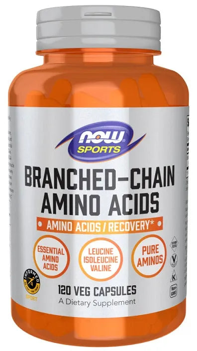 Branched-Chain Amino Acids - 120 vcaps - NOW Foods - Papildai
